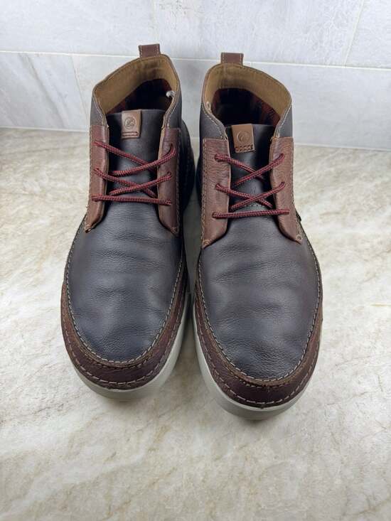 Clarks Collection Gereld Mid Leather Chukka Boots Brown Men’s Size 12M Casual main image 6